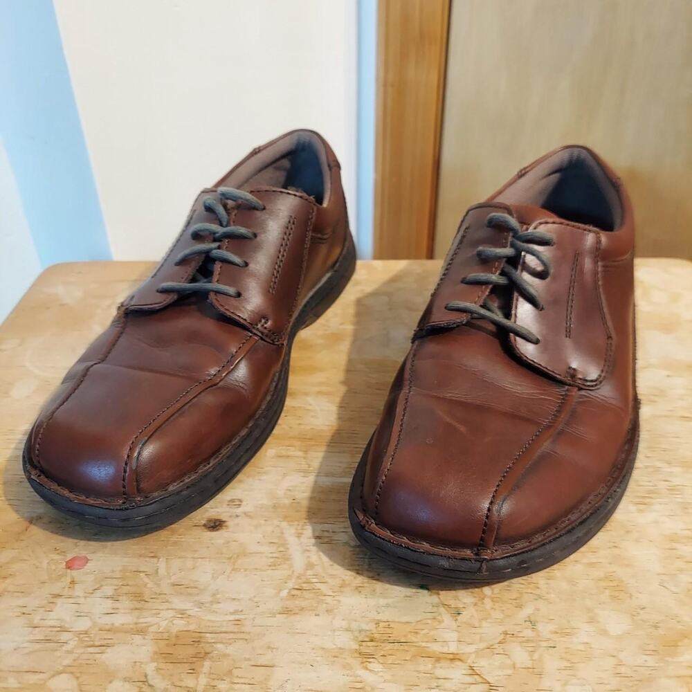 Streetcars Milan Men's US 10 M Brown Leather Lace Up Oxford Dress Shoes